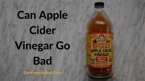 apple cider vinegar outdated.